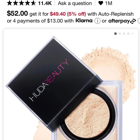 HUDA BEAUTY Easy Bake Loose Powder - Black - Picture 3 of 3
